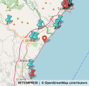 Mappa Regia trazzera, 95011 Calatabiano CT, Italia (6.3935)