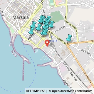 Mappa Via Azzaretti, 91025 Marsala TP, Italia (0.493)