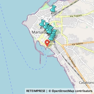 Mappa Lungomare Mediterraneo, 91025 Marsala TP, Italia (0.70167)