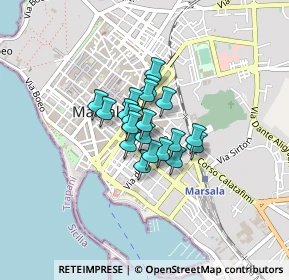 Mappa Via Francesco Angileri, 91025 Marsala TP, Italia (0.247)
