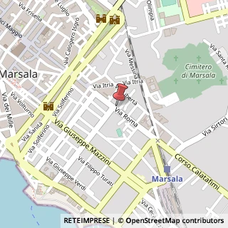 Mappa Via Roma, 115, 91025 Marsala, Trapani (Sicilia)