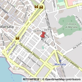 Mappa Via Roma, 104, 91025 Marsala, Trapani (Sicilia)