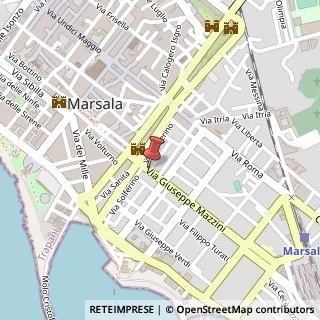 Mappa Via Mazzini, 35, 91025 Marsala, Trapani (Sicilia)