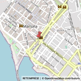 Mappa Via Mazzini, 91025 Marsala TP, Italia, 91025 Marsala, Trapani (Sicilia)