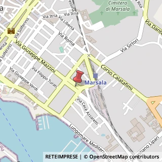 Mappa Piazza Francesco Pizzo, 5, 91025 Marsala, Trapani (Sicilia)