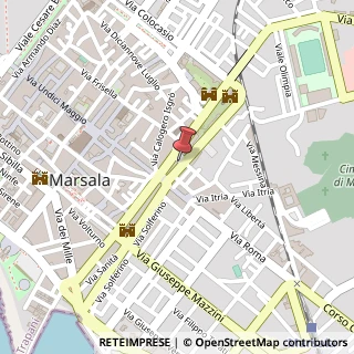 Mappa Via Giulio Anca Omodei, 27, 91025 Marsala, Trapani (Sicilia)