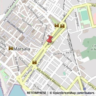 Mappa Via Giulio Anca Omodei, 21, 91025 Marsala, Trapani (Sicilia)