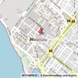 Mappa Via Giuseppe Garibaldi, 35, 91025 Marsala, Trapani (Sicilia)