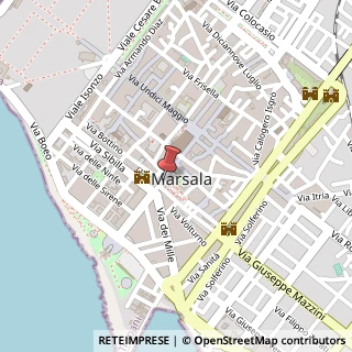 Mappa Via Giuseppe Garibaldi, 130, 91025 Marsala, Trapani (Sicilia)