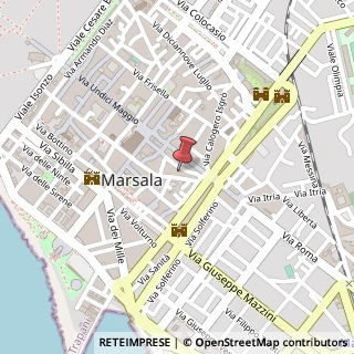 Mappa Via Abele Damiani, 85, 91025 Marsala, Trapani (Sicilia)