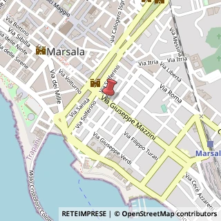 Mappa Via Giuseppe Mazzini,  49, 91025 Marsala, Trapani (Sicilia)