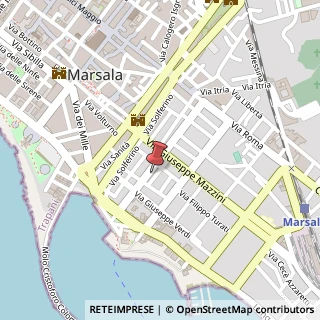 Mappa Via Mario Nuccio, 79, 91025 Marsala, Trapani (Sicilia)