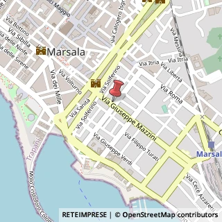 Mappa Via Mazzini, 53, 91025 Marsala, Trapani (Sicilia)