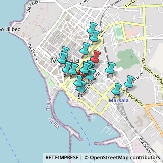 Mappa Via Magenta, 91025 Marsala TP, Italia (0.2975)