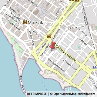 Mappa Via Mario Nuccio, 86, 91025 Marsala, Trapani (Sicilia)