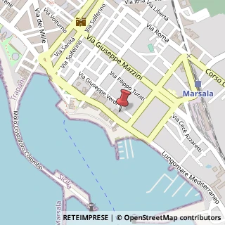 Mappa Via Giuseppe Verdi, 28 a, 91025 Marsala, Trapani (Sicilia)