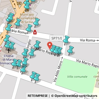 Mappa Via Mario Rapisardi, 95013 Fiumefreddo di Sicilia CT, Italia (0.07778)