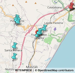 Mappa Via Cesare Battisti, 95013 Fiumefreddo di Sicilia CT, Italia (2.81)