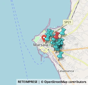 Mappa Vicolo Cavazza, 91025 Marsala TP, Italia (1.23286)