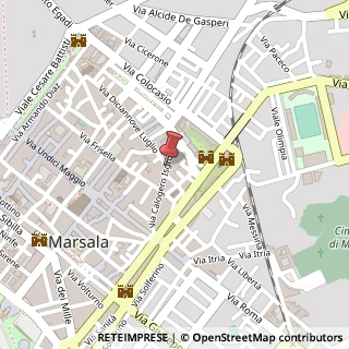 Mappa Via Calogero Isgr?, 95, 91025 Marsala, Trapani (Sicilia)