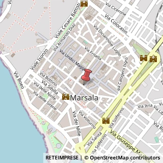 Mappa Via Giuseppe Garibaldi, 29, 91025 Marsala, Trapani (Sicilia)
