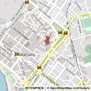 Mappa Via Calogero Isgr?, 41, 91025 Marsala, Trapani (Sicilia)