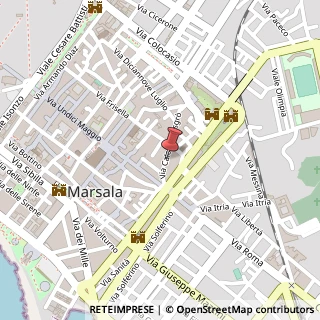 Mappa Via Calogero Isgr?, 37, 91025 Marsala, Trapani (Sicilia)
