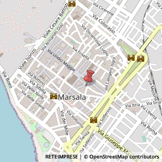 Mappa Via San Antonino, 10, 91025 Marsala, Trapani (Sicilia)