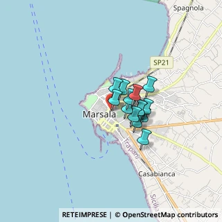 Mappa Via Aspromonte, 91025 Marsala TP, Italia (1.06714)