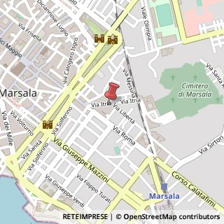 Mappa Via Itria, 34, 91025 Marsala TP, Italia, 91025 Marsala, Trapani (Sicilia)