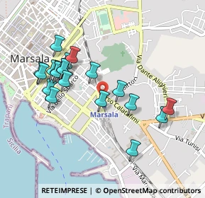 Mappa Via Augusto Elia, 91025 Marsala TP, Italia (0.515)