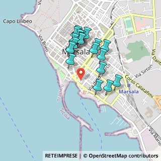 Mappa Piazza Piemonte e Lombardo, 91025 Marsala TP, Italia (0.45)