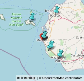 Mappa Piazza Piemonte e Lombardo, 91025 Marsala TP, Italia (9.62455)