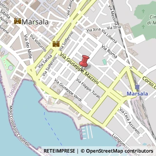 Mappa Via Mazzini, 101, 91025 Marsala, Trapani (Sicilia)