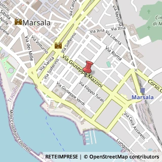Mappa Via Mazzini, 106, 91025 Marsala, Trapani (Sicilia)
