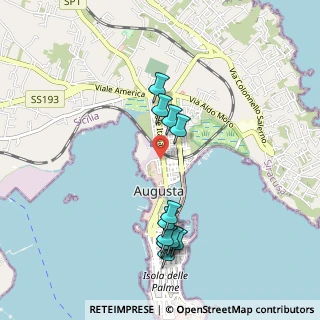 Mappa Via Cantera, 96011 Augusta SR, Italia (1.12333)