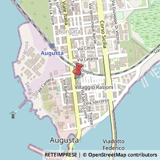 Mappa Via Giovanni Lavaggi, 207, 96011 Augusta, Siracusa (Sicilia)