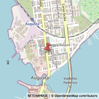 Mappa Via Giovanni Lavaggi, 48, 96011 Augusta, Siracusa (Sicilia)