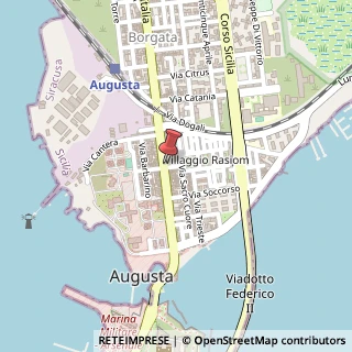 Mappa Via Giovanni Lavaggi, 159, 96011 Augusta SR, Italia, 96011 Augusta, Siracusa (Sicilia)