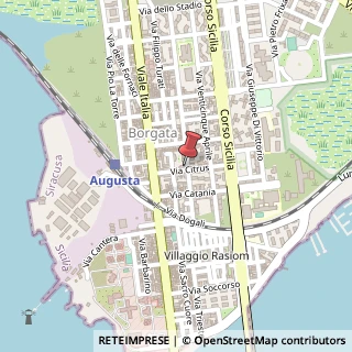 Mappa Via citrus 37, 96011 Augusta, Siracusa (Sicilia)