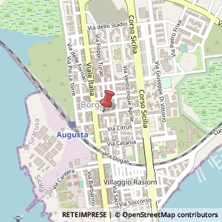 Mappa Via Benedetto Croce, 27, 96011 Augusta, Siracusa (Sicilia)