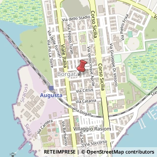 Mappa Via Antonio Gramsci, 11, 96011 Augusta, Siracusa (Sicilia)