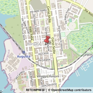 Mappa Via Benedetto Croce, 28, 96011 Augusta, Siracusa (Sicilia)