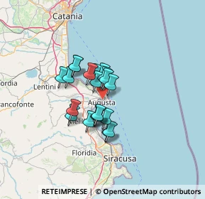 Mappa Via Luigi Capuana, 96011 Augusta SR, Italia (9.8095)