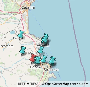 Mappa Via Pindaro, 96011 Augusta SR, Italia (13.9125)