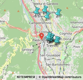 Mappa Piazza, 38122 Trento TN, Italia (1.33167)