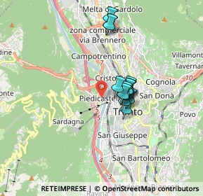 Mappa Piazza, 38122 Trento TN, Italia (1.22385)