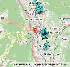 Mappa Piazza, 38122 Trento TN, Italia (1.705)