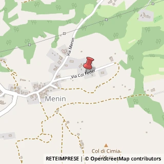 Mappa Via Col Ferer, 6, 32030 Cesiomaggiore BL, Italia, 32030 Cesiomaggiore, Belluno (Veneto)