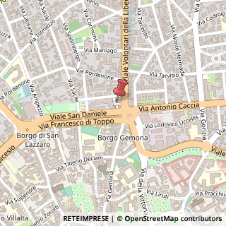 Mappa Viale Volontari della Libertà, 4, 33100 Udine, Udine (Friuli-Venezia Giulia)